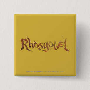 Rhosgobel Name 2 Inch Square Button