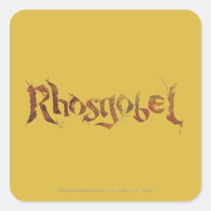 Rhosgobel Name Square Sticker