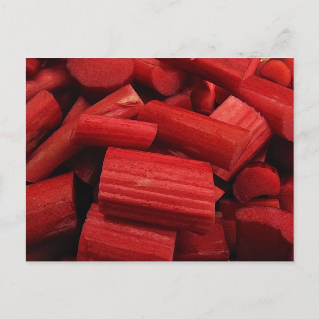 Rhubarb Abstract Postcard (Front)