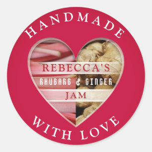 Rhubarb & Ginger Jam Classic Round Sticker