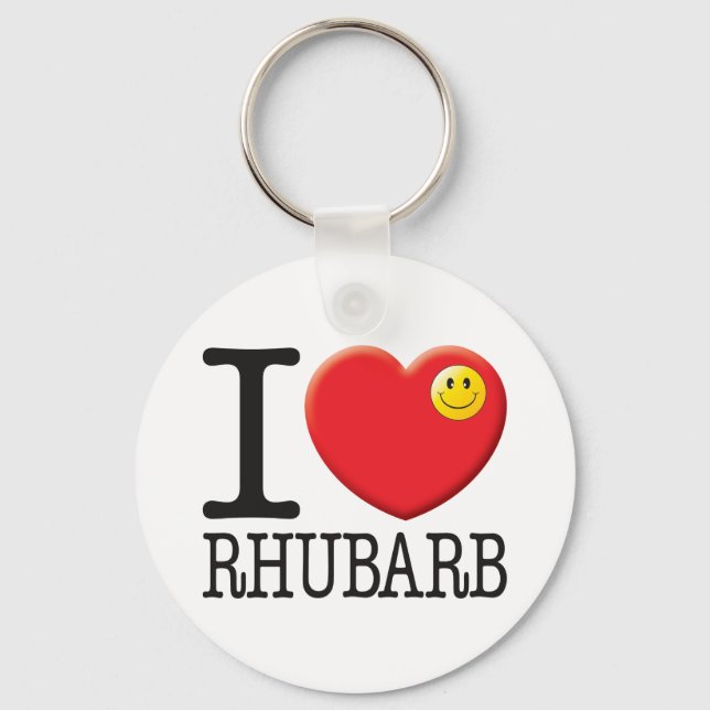 Rhubarb Keychain (Front)