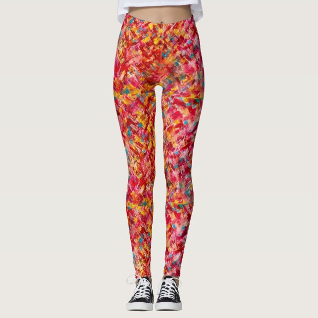 Rhubarb & Lemon Pie Leggings (Front)
