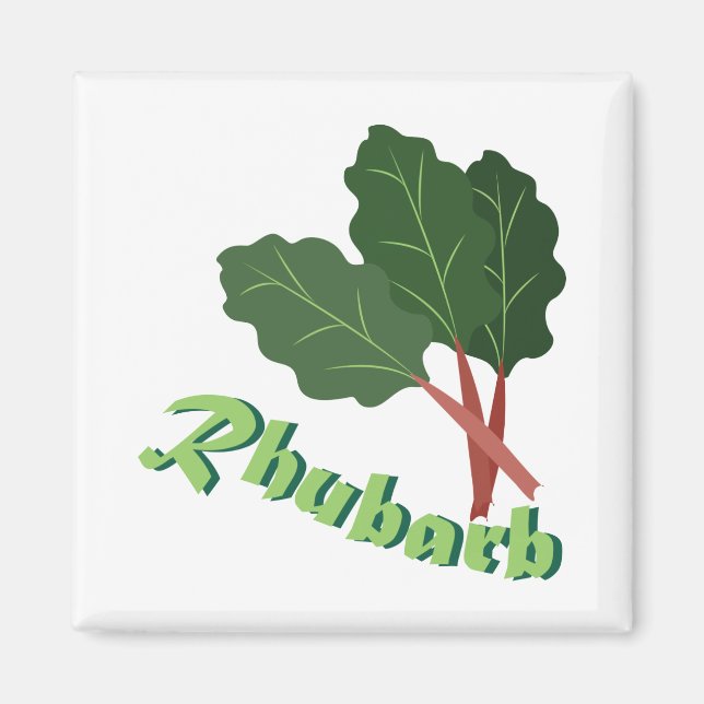 Rhubarb Magnet (Front)