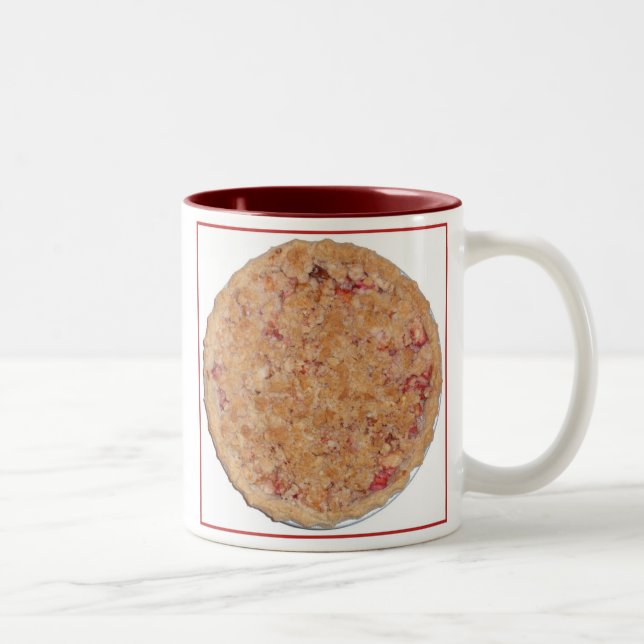 Rhubarb Pie Two-Tone Coffee Mug (Right)