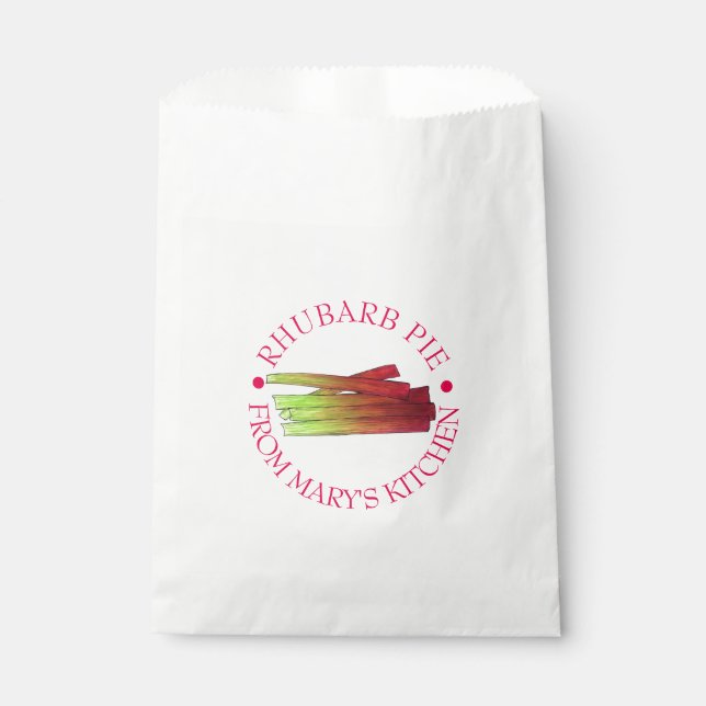 Rhubarb Stalks Homemade Pie from the Kitchen of Favour Bag (Front)