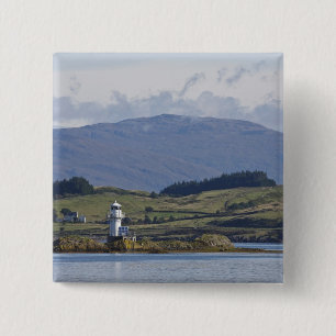 Rhue Lighthouse 2 Inch Square Button