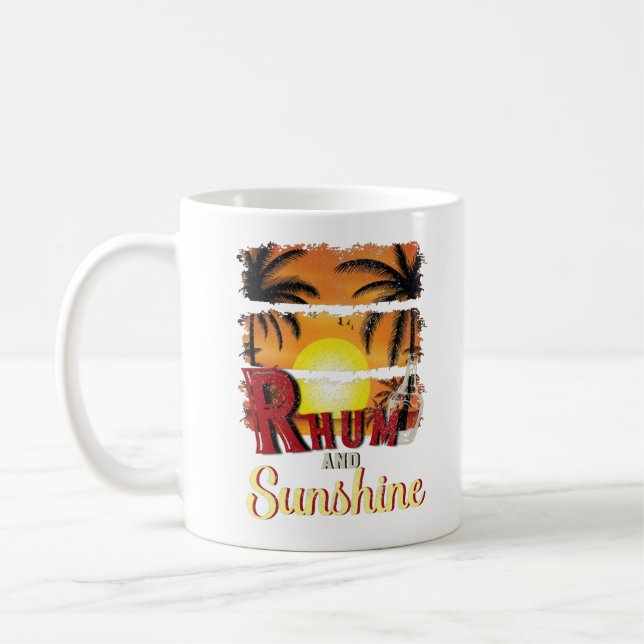 Rhum and Sunshine, Summer Lover Beach Coffee Mug (Left)