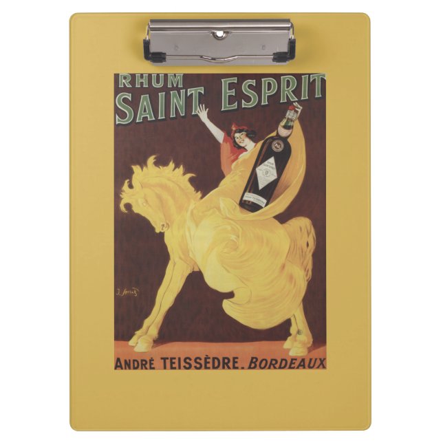 Rhum Saint Esprit - Andre Teissedre Promo Clipboard (Front)