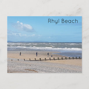 Rhyl Beach Postcard
