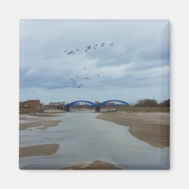 Rhyl Blue Bridges Magnet (Front)