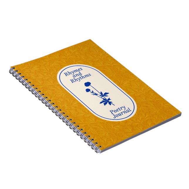 Rhymes and Quiet Rhythms Poetry Notebook (Right Side)