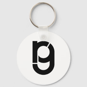 Rhyming Gaijin logo keychain
