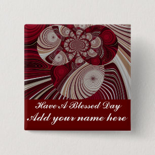 Rhythm_ 2 Inch Square Button