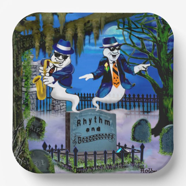 Rhythm and Booos  Paper Plate (Front)
