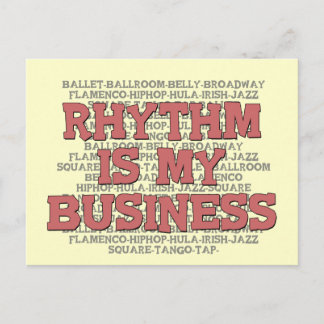 Rhythm Is My Business Postcard