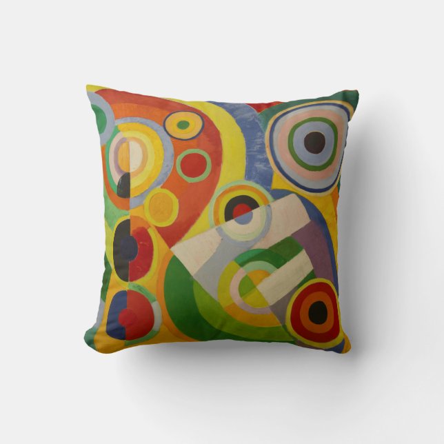 Rhythm Joie de vivre by Robert Delaunay 1930 Throw Pillow (Front)