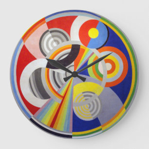 Rhythm No 1   Robert Delaunay   Large Clock
