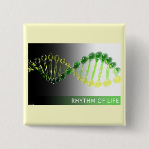 Rhythm of Life 2 Inch Square Button