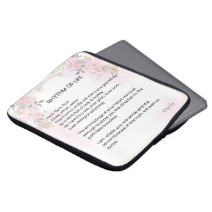 Rhythm Of Life - Hope filled Poem Laptop Sleeve