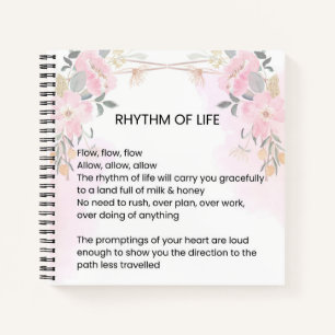 Rhythm Of Life - Hope filled Poem Notebook