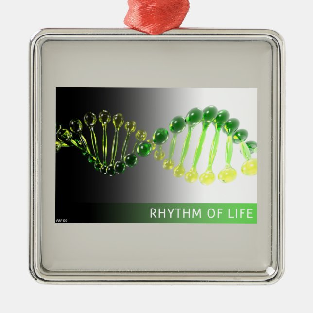 Rhythm of Life Metal Ornament (Front)