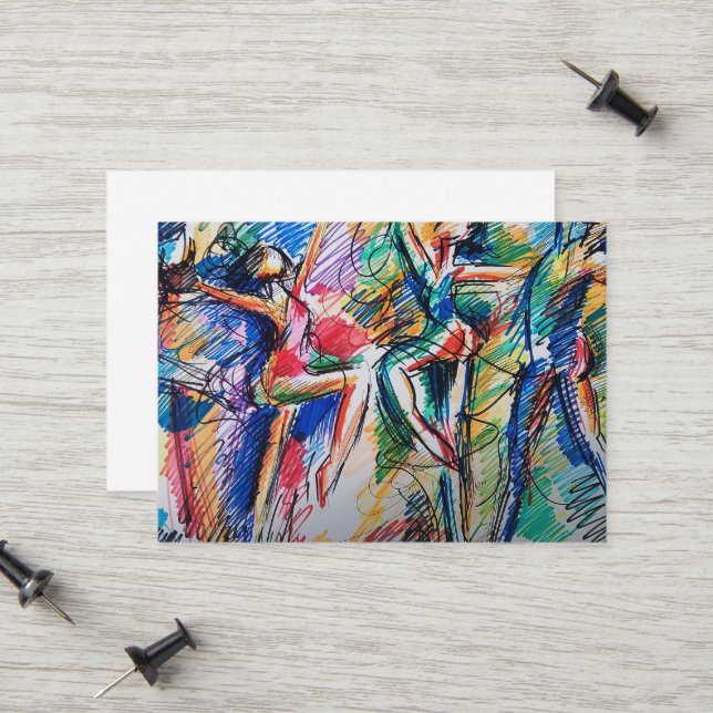Rhythm of Motion" Calling Card (Front/Back In Situ)