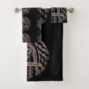 Rhythm of the Continent   Lovely African Bongo Tri Bath Towel Set