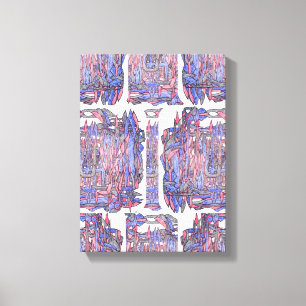 Rhythm of the Deep: Abstract Expression Canvas Print