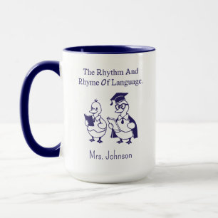 Rhythm & Rhyme Of Language Poetry Lover Design Mug