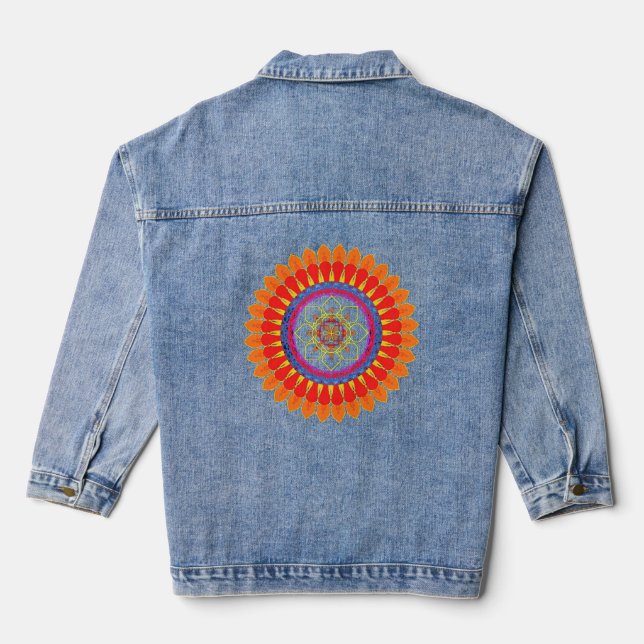Rhythmic Euphoria  Denim Jacket (Back)