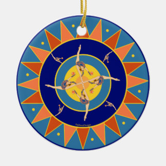 Rhythmic Gymnast Dancing With Ball Ornament