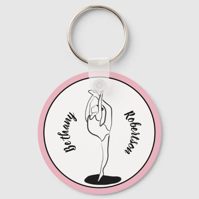 Rhythmic Gymnast Keychain (Front)