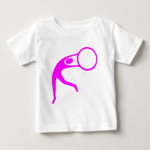 Rhythmic Gymnastic Figure - Magenta Baby T-Shirt
