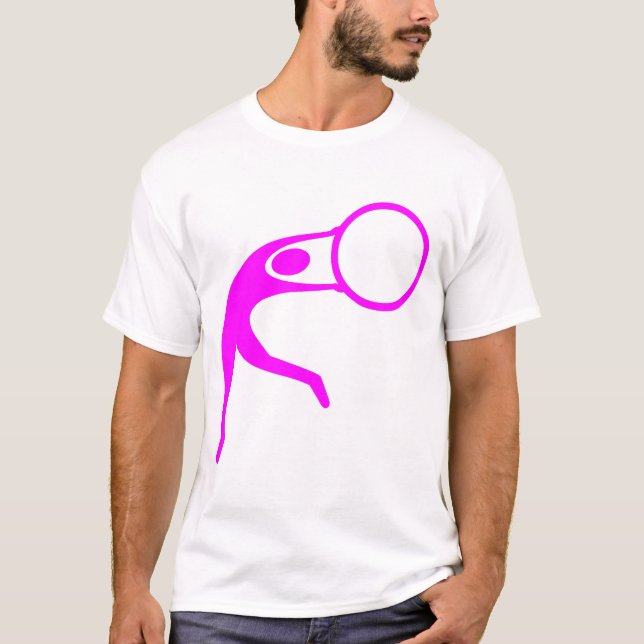Rhythmic Gymnastic Figure - Magenta T-Shirt (Front)