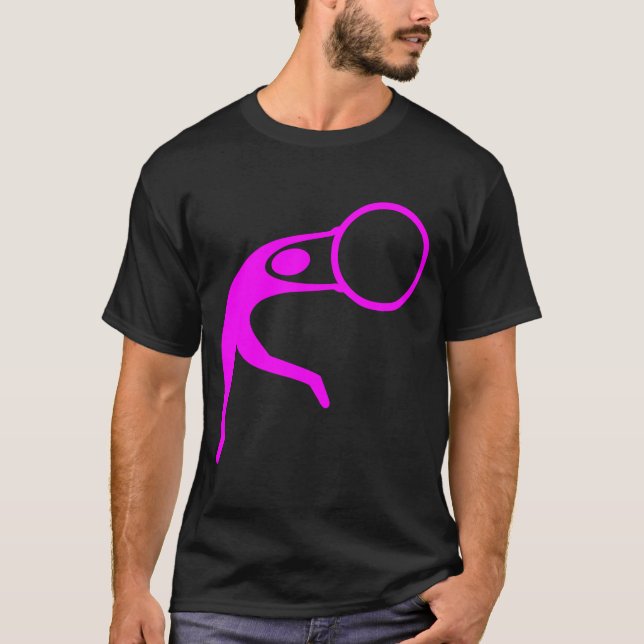 Rhythmic Gymnastic Figure - Magenta T-Shirt (Front)