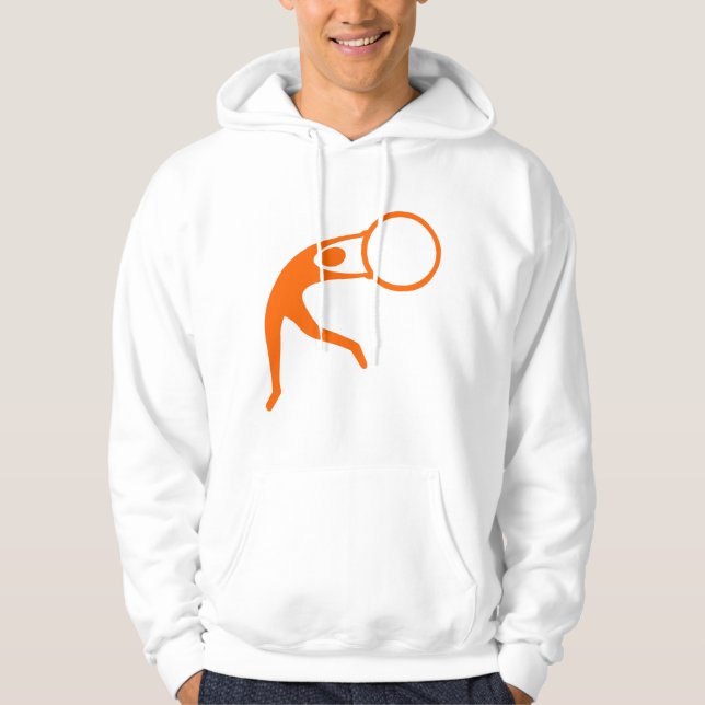 Rhythmic Gymnastic Figure - Orange Hoodie (Front)