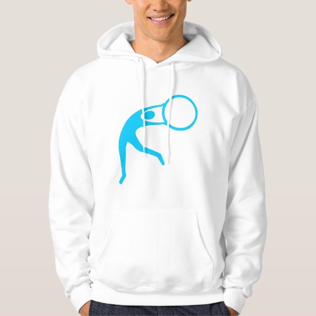 Rhythmic Gymnastic Figure - Sky Blue Hoodie (Front)