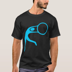 Rhythmic Gymnastic Figure - Sky Blue T-Shirt