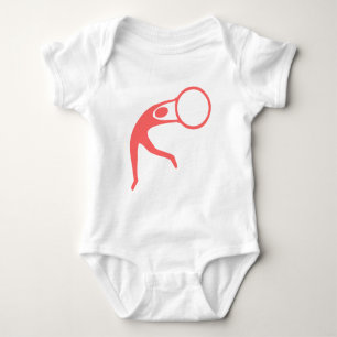 Rhythmic Gymnastic Figure - Tropical Pink Baby Bodysuit