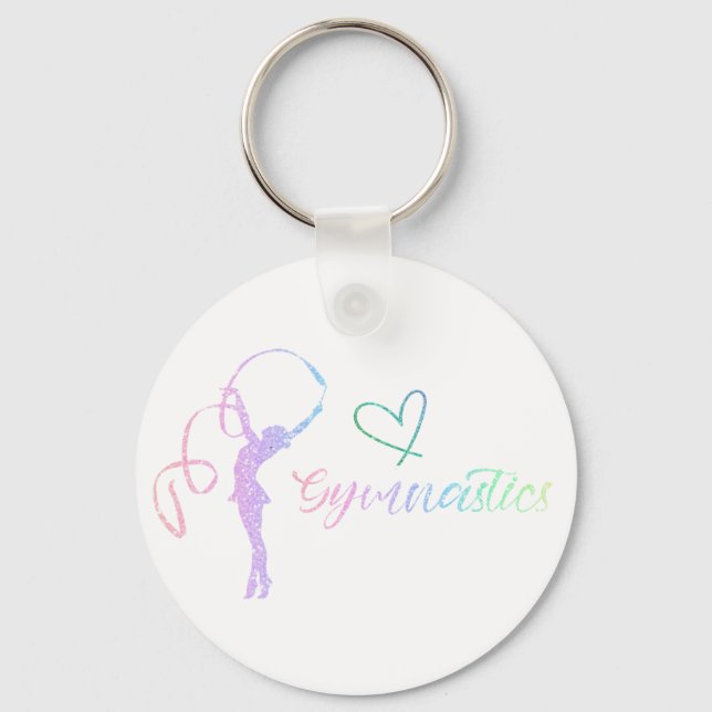 Rhythmic Gymnastic Sport  Two-Tone C Keychain (Front)