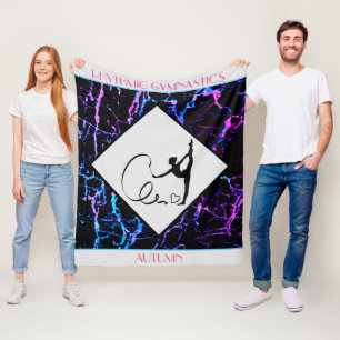 Rhythmic Gymnastics Abstract Fleece Blanket
