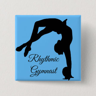 Rhythmic Gymnastics button pin "gymnast gifts"