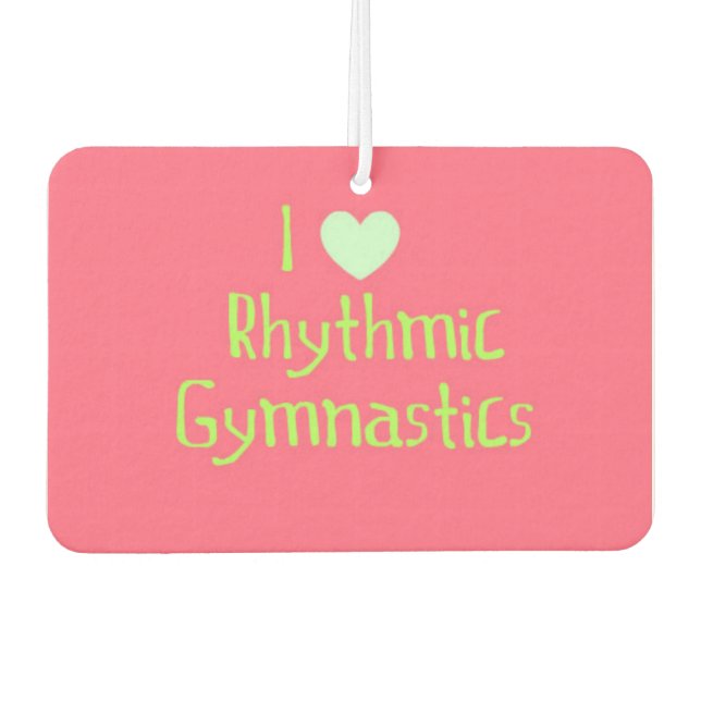 "rhythmic gymnastics" car air freshener (Front)