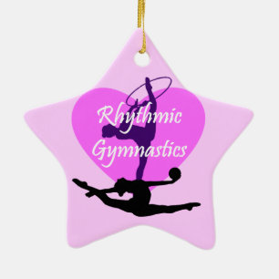 Rhythmic Gymnastics Ceramic Ornament
