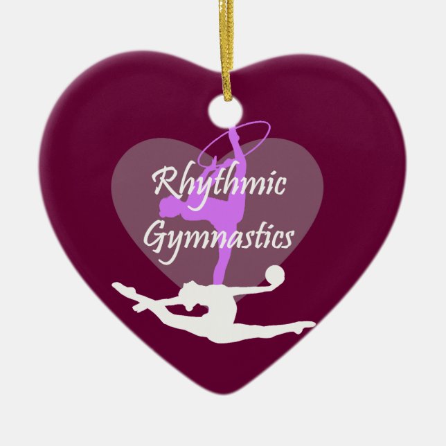 Rhythmic Gymnastics Ceramic Ornament (Front)
