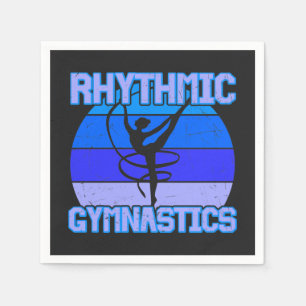 Rhythmic Gymnastics Distressed in Blue / Purple    Napkin