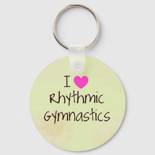 Rhythmic Gymnastics gifts and accessories Keychain (Front)