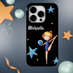 Rhythmic Gymnastics Girl with Ball Typography Case-Mate iPhone 14 Pro Case