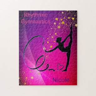 Rhythmic Gymnastics Girls Ribbon Puzzle
