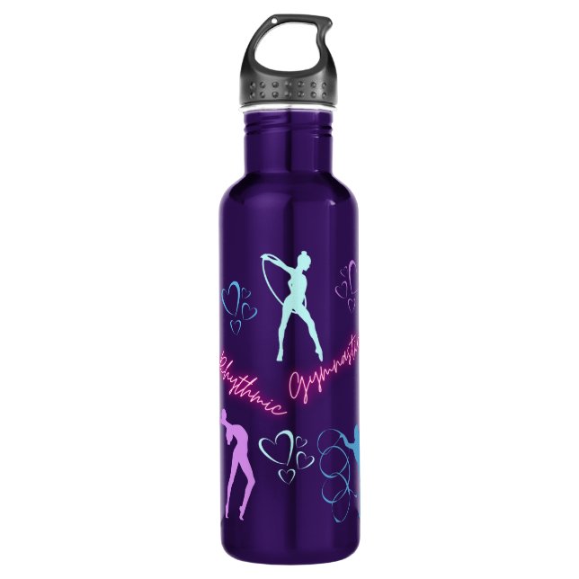 Rhythmic Gymnastics Hoop, Ribbon and Ball   710 Ml Water Bottle (Front)